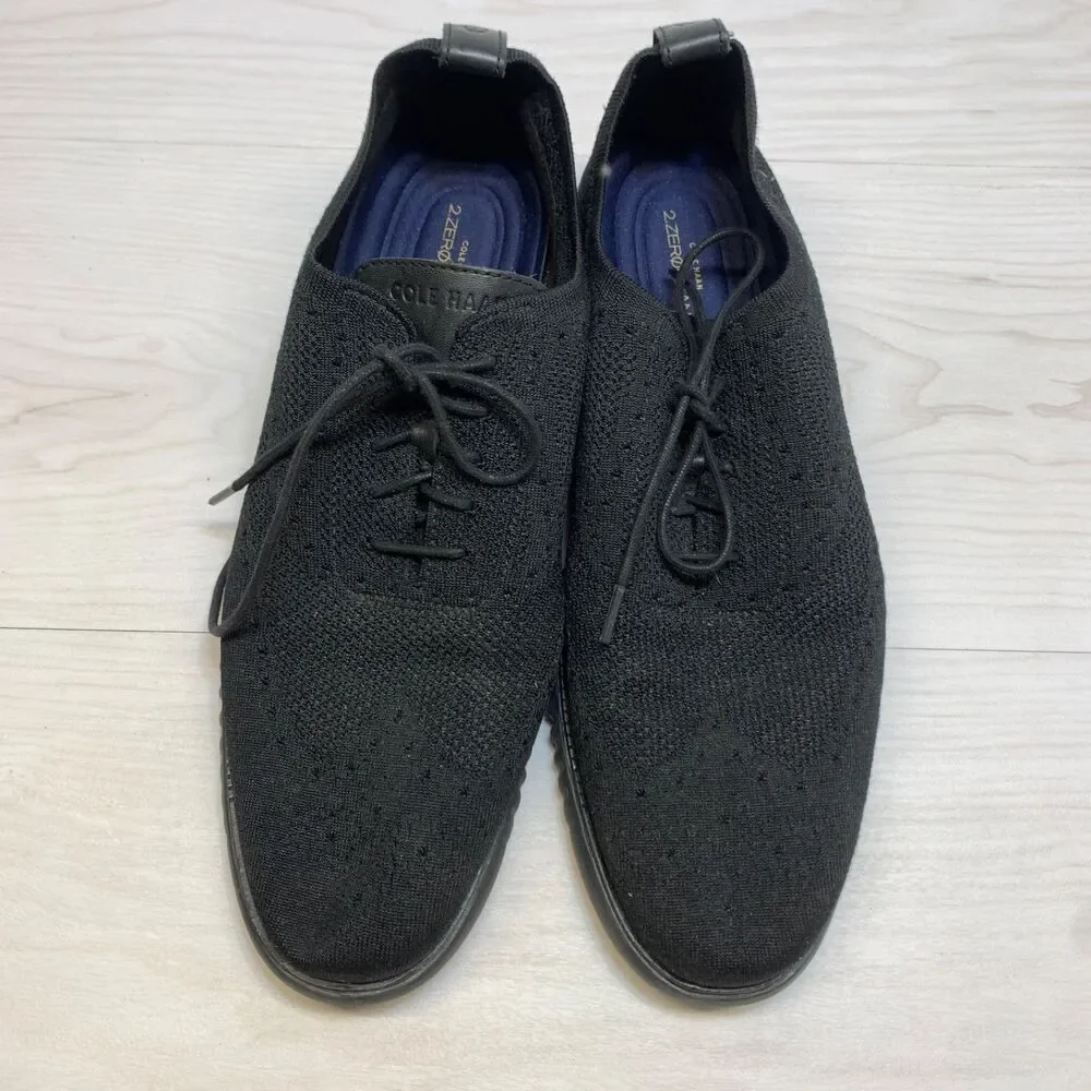 Cole Haan‎ Men's Size 13M Zerogrand Laser Wingtip Oxford Black Style C28527